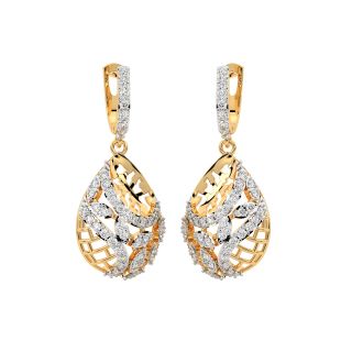 Aggie Round Diamond Earrings